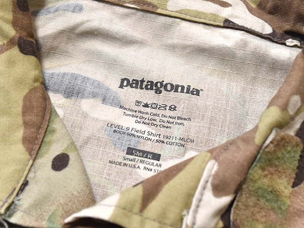 米軍実物 Patagonia パタゴニア Level9 フィールドシャツ S-R