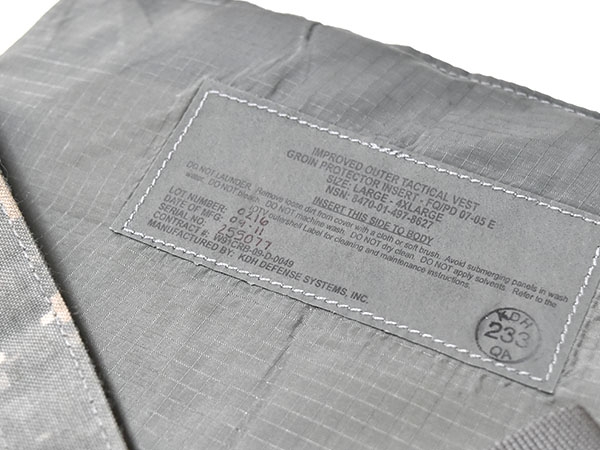 米軍実物 OTV ボディアーマー グローインプロテクター ソフトアーマー