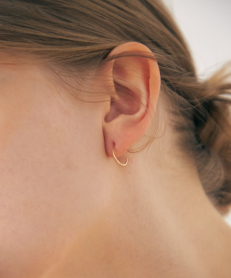 ONLINE Limited] K10YG フープピアス S（771519） ｜ women