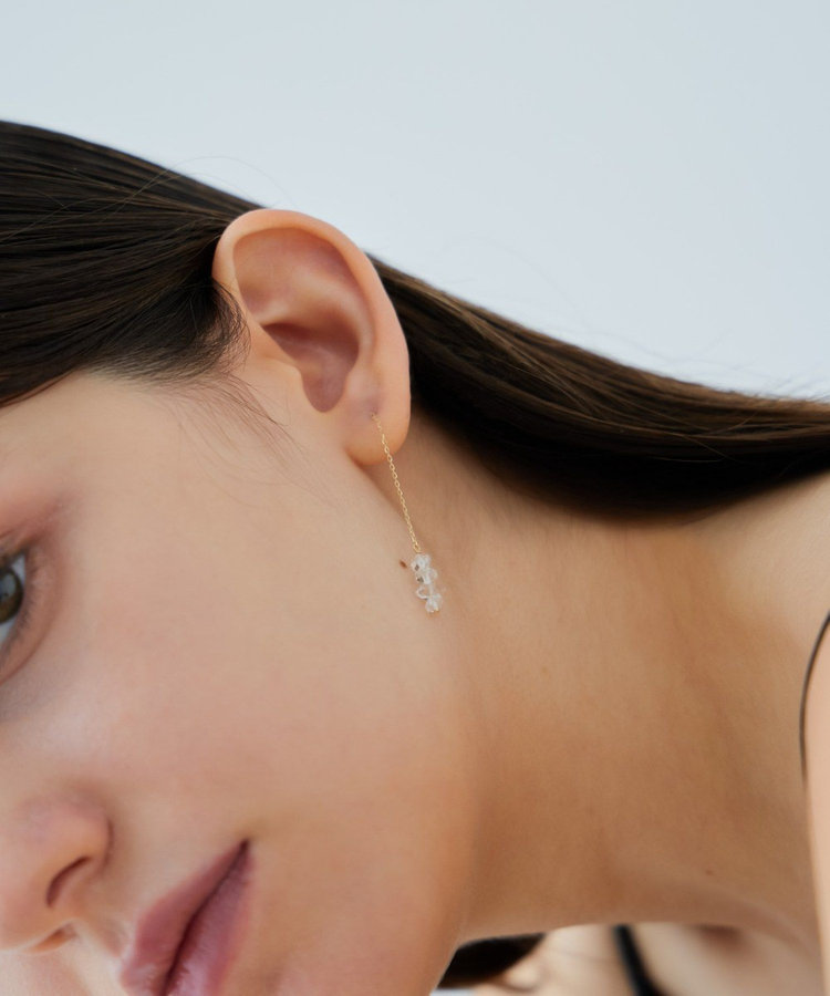 シャンデリア] K18YG クォーツ ピアス（270917） ｜ women（ウィメンズ