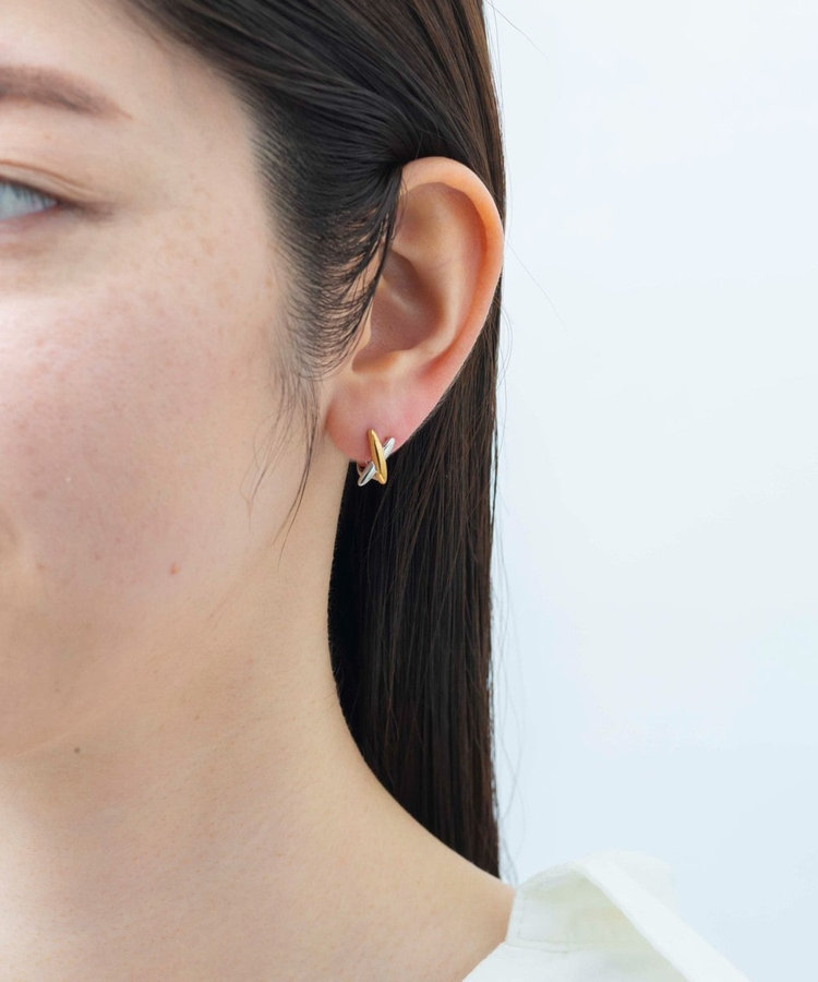 イヤリング クロス コンビカラー（045839） ｜ women（ウィメンズ