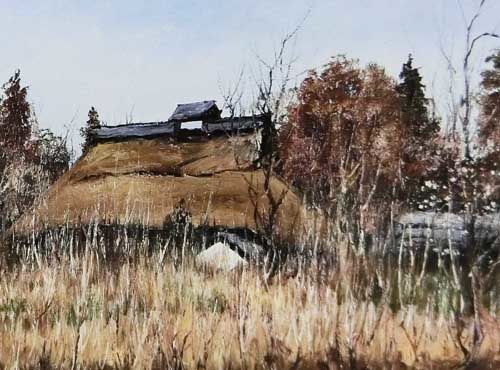 向井潤吉作品【武蔵野風景】の買取・査定はミライカ美術にお任せください