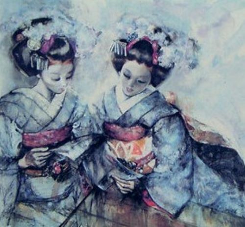 鶴岡義雄作品【舞妓（1）】の買取・査定はミライカ美術にお任せください