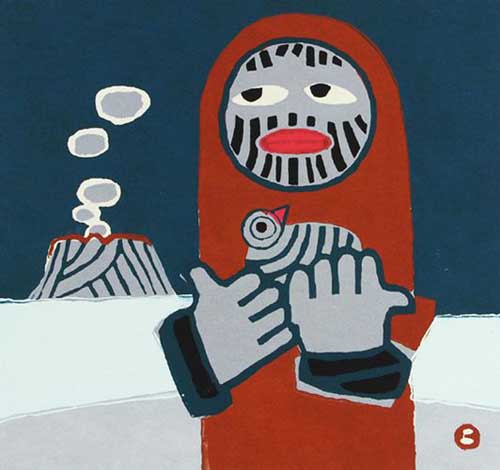 畦地梅太郎作品【山のぬくもり】の買取・査定はミライカ美術にお任せ