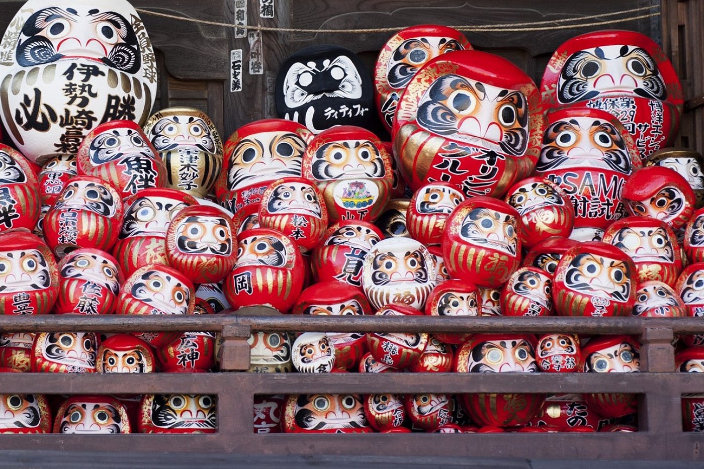 The One-Eyed Daruma Doll. A physical reminder to persevere and