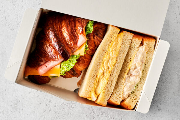 518 ] クロワッサンサンドセット | ミスらん弁当ガイド大阪