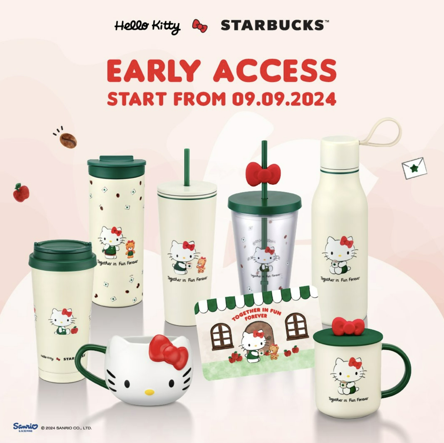 ベトナムスタバ】海外限定！スタバ×ハローキティのコラボ商品が2024年9