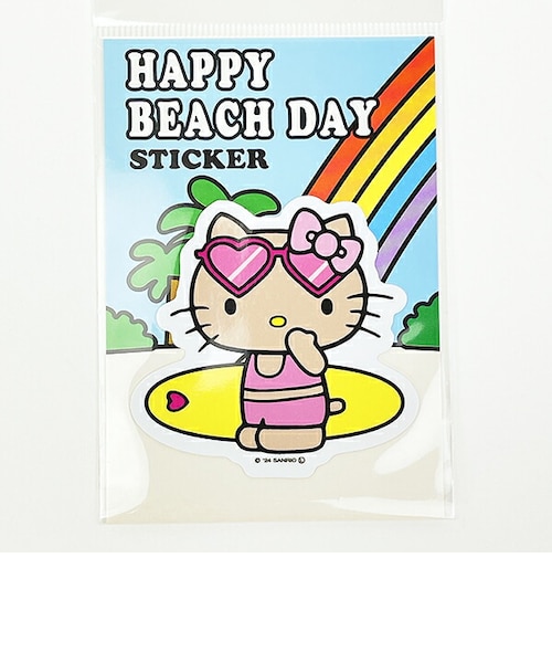 サンリオ ハローキティ 日焼け キティ ステッカー サーフ 文具 日本製