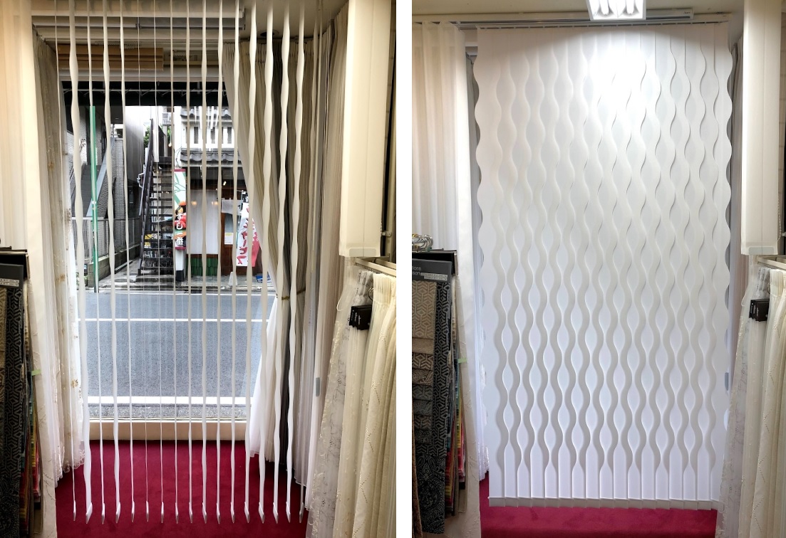 TOSOのバーチカルブラインド『デュアル シェイプ（STYLE C）』納品事例