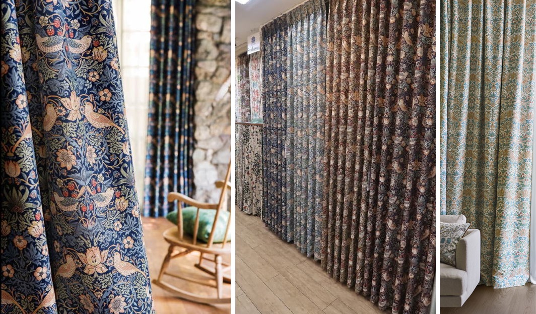 モリスデザインスタジオ『イチゴドロボウ（Strawberry Thief）』｜川島