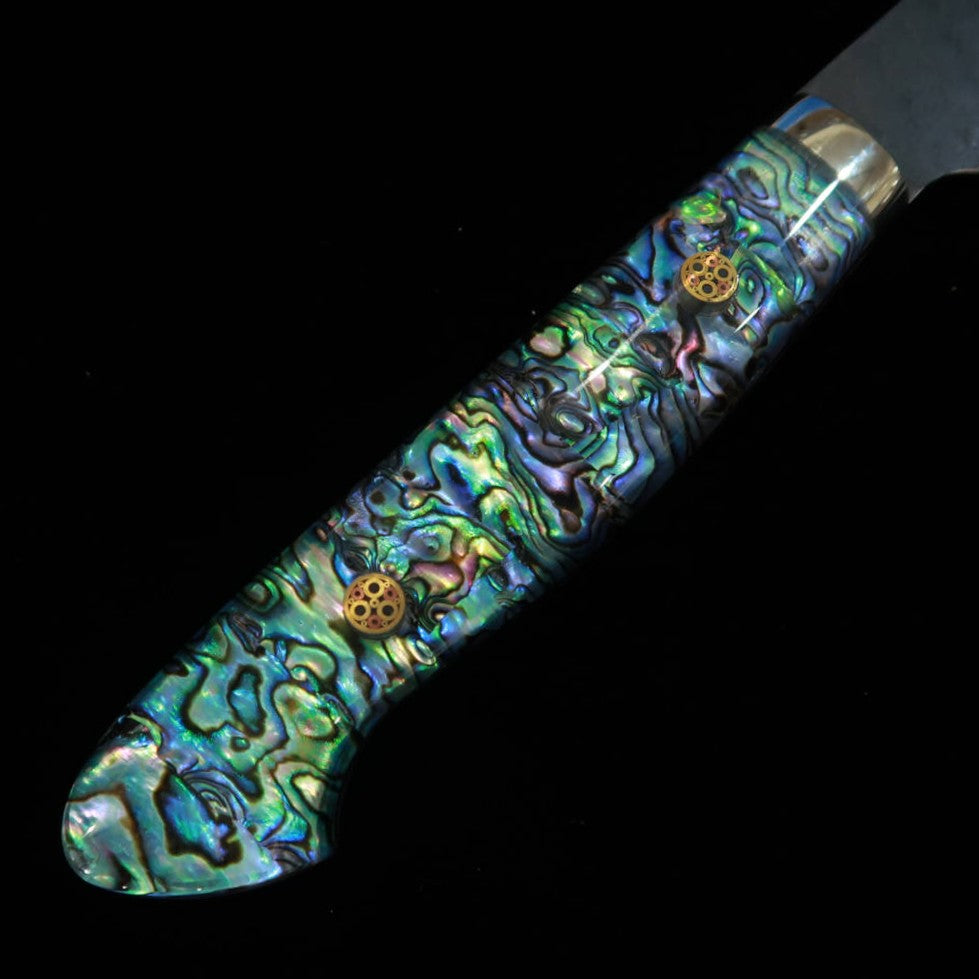 二唐刃物製造所 NIGARA 牛刀 SG2 黒打鎚目 螺鈿柄 (210/240mm) – 三浦