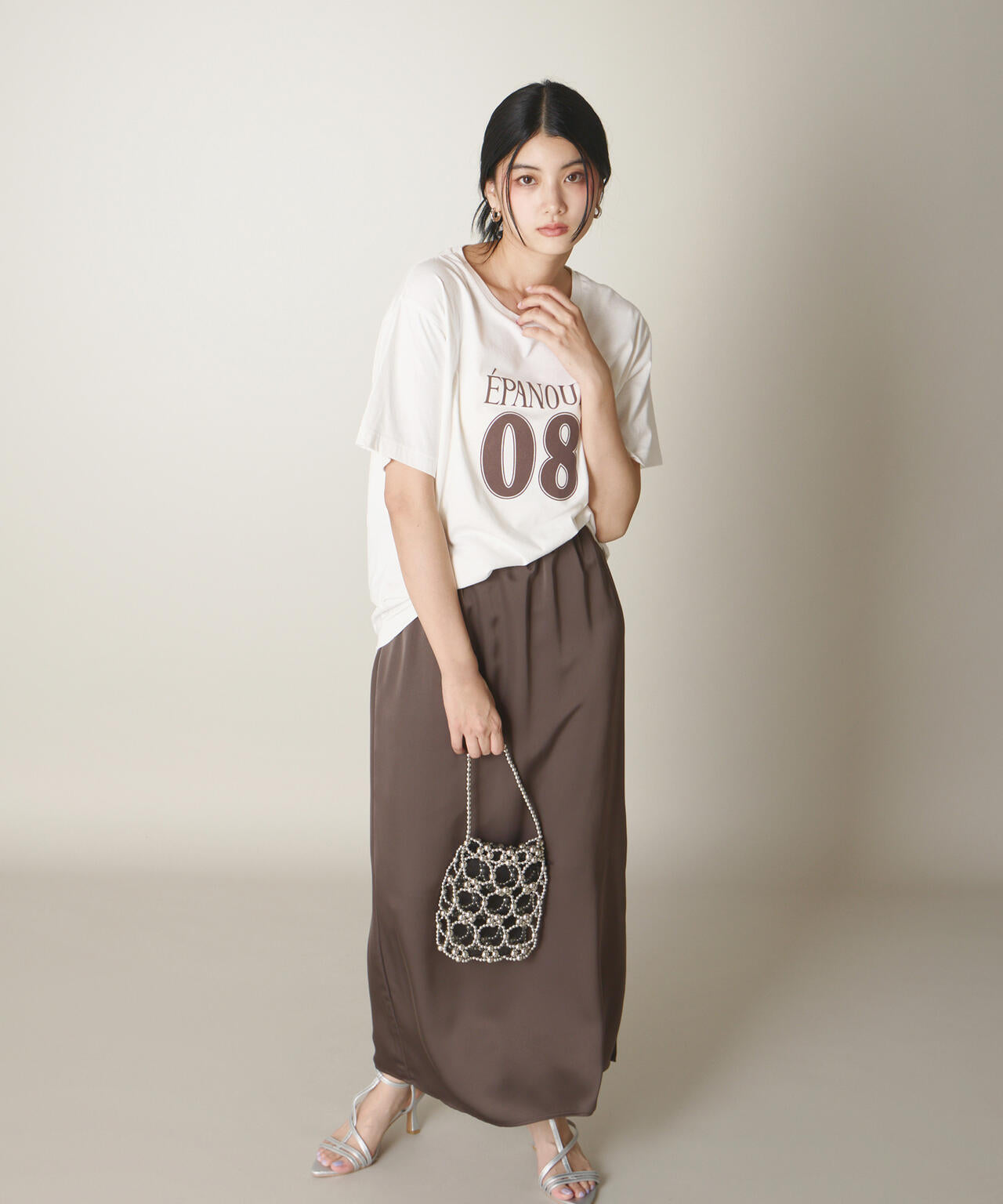 マットサテンスリットスカート | PROPORTION BODY DRESSING