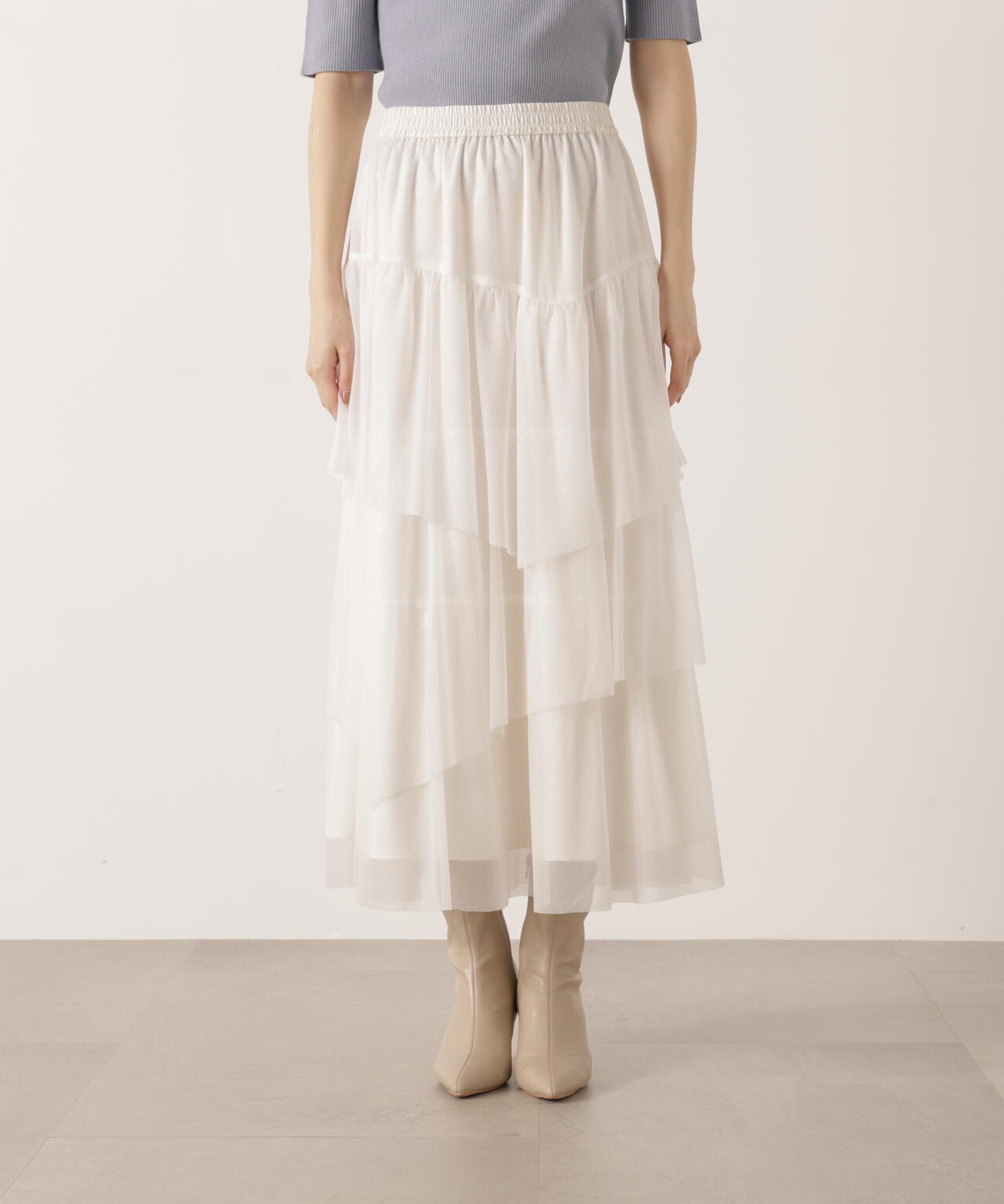EDIT COLOGNE》エアリーティアードスカート | PROPORTION BODY