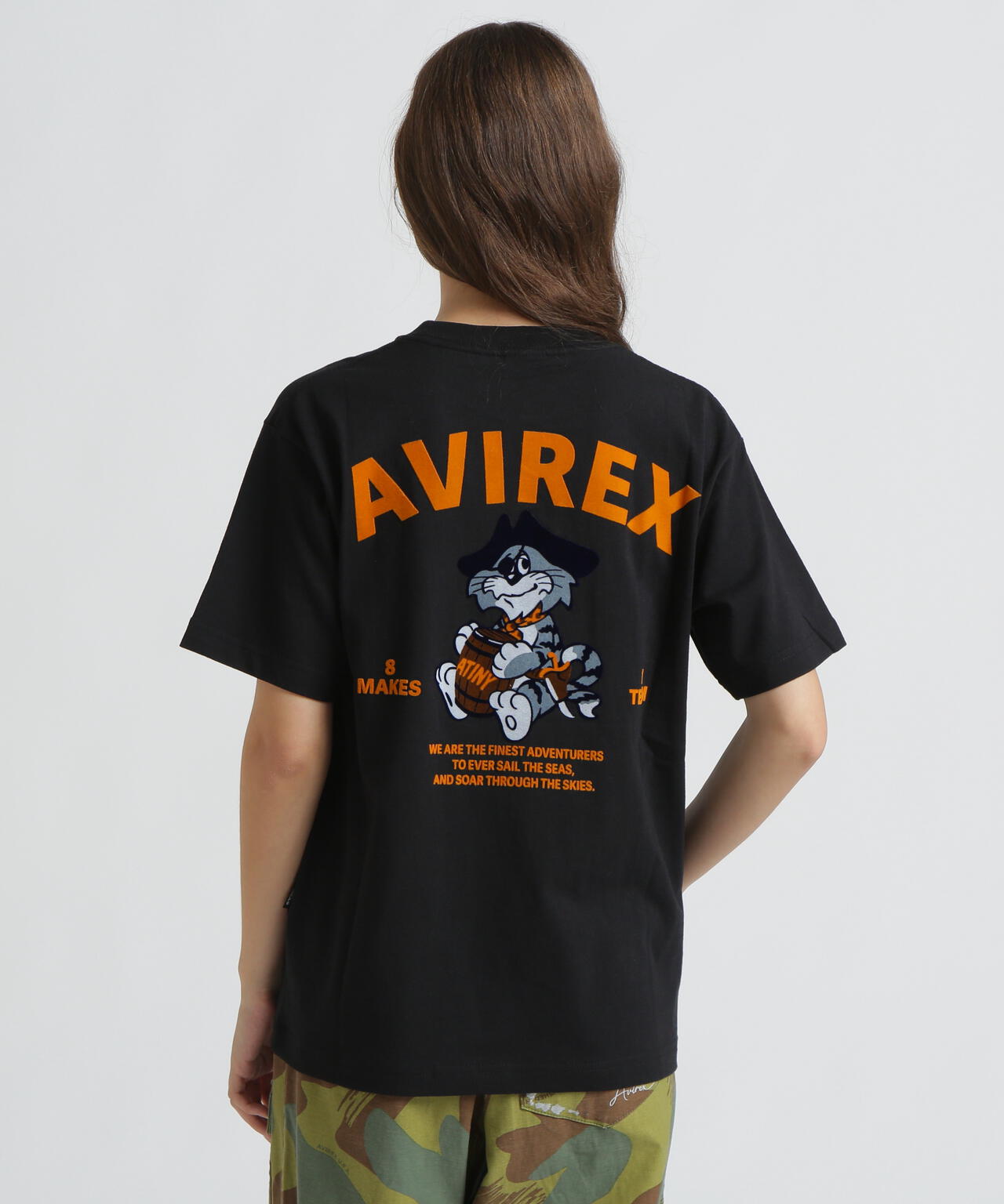 AVIREX × ATEEZ / FLOCKY PRINT T-SHIRT ”TOMCAT” | AVIREX