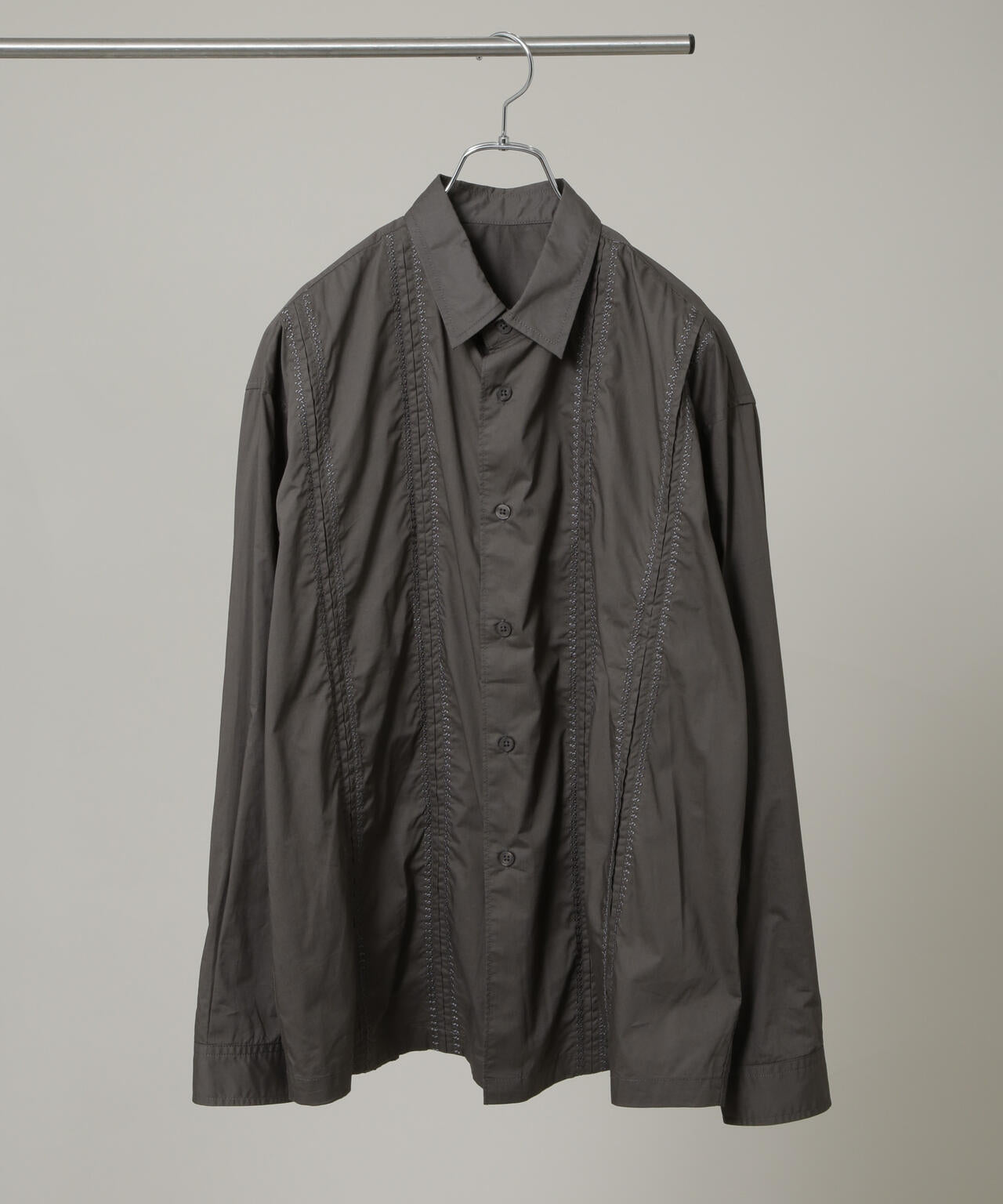 HOTEL LACE」デザインステッチロングスリーブシャツ | NANO universe