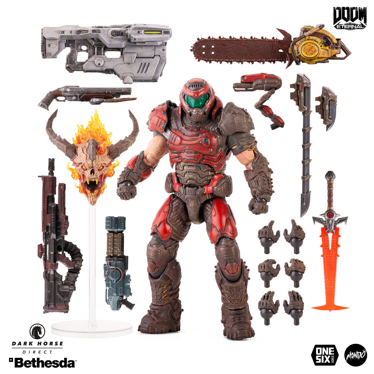 DOOM Eternal - Doom Slayer ⅙ Scale Action Figure Mondo Crimson