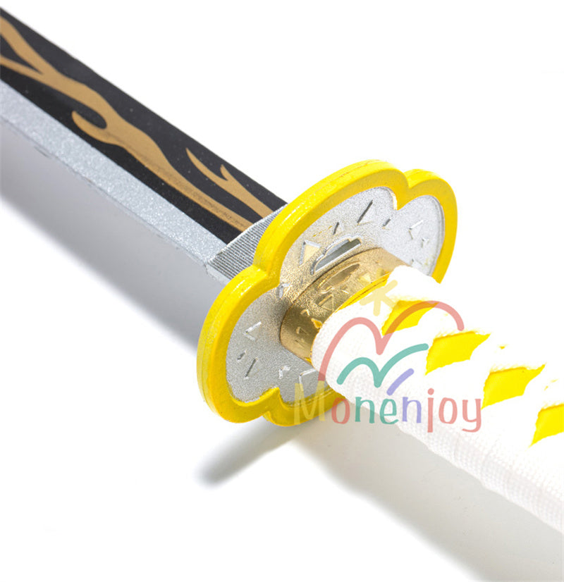 Monenjoy 鬼滅の刃 我妻 善逸 104cm 日輪刀 おもちゃ コスプレ道具 あ