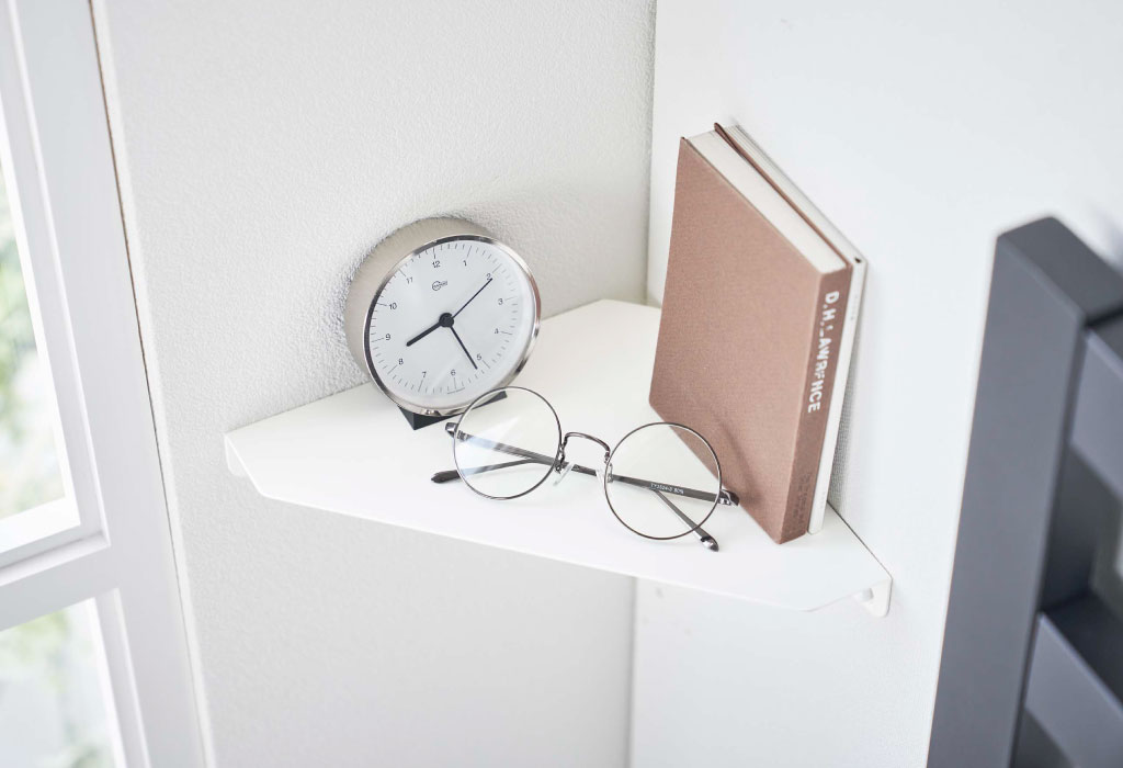 山崎実業 石こうボード壁対応 コーナーシェルフ タワー tower