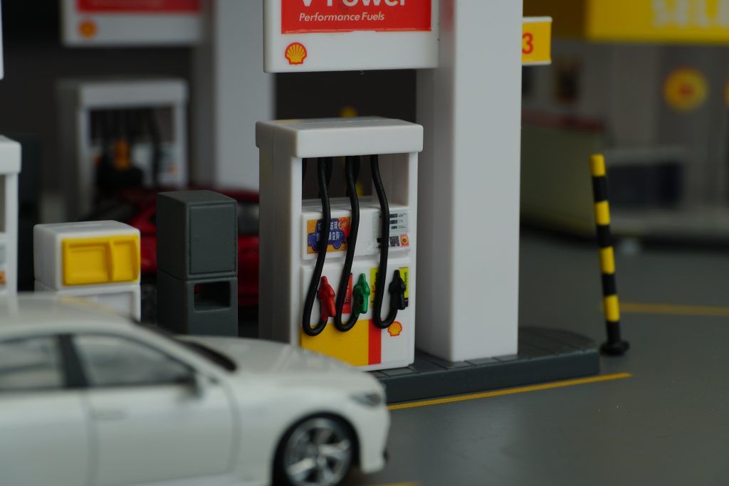 Tiny City Shell シェル ガソリンスタンド ジオラマセット はイメージ