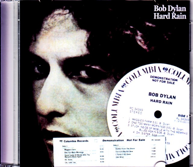 Bob Dylan ボブ・ディラン/Hard Rain US Promo LP White Label