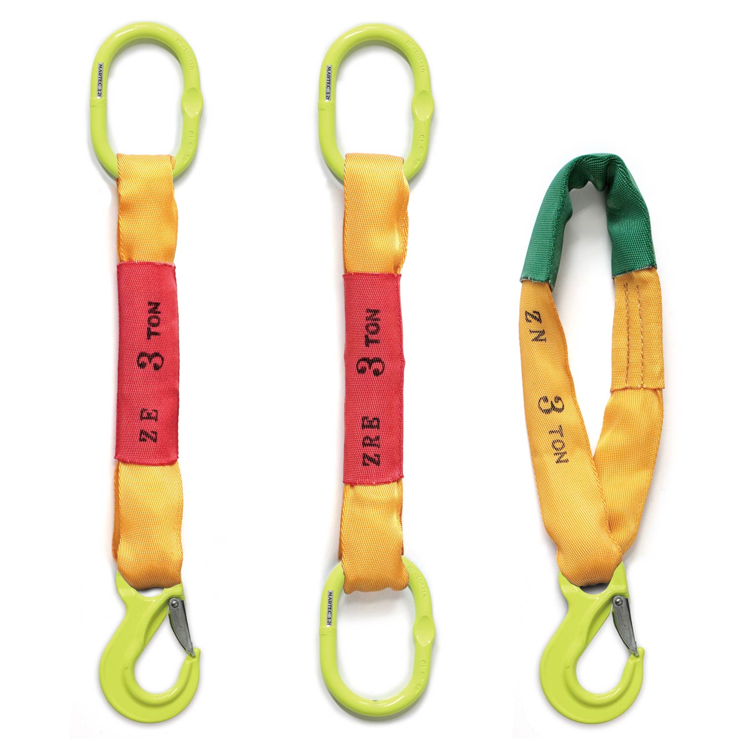 絶縁ファイバー（絶縁スリング）：リング・フック 日本製ベルト