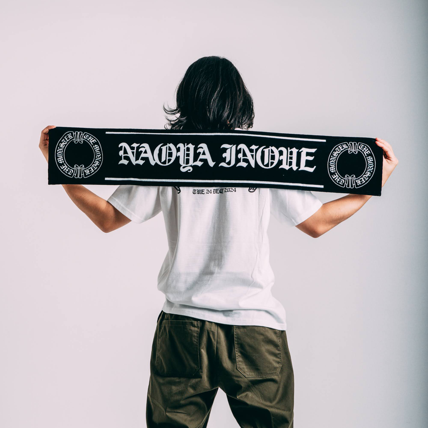 MUFFLER TOWEL [TEXT] – MONSTER_NaoyaInoue_OfficialStore