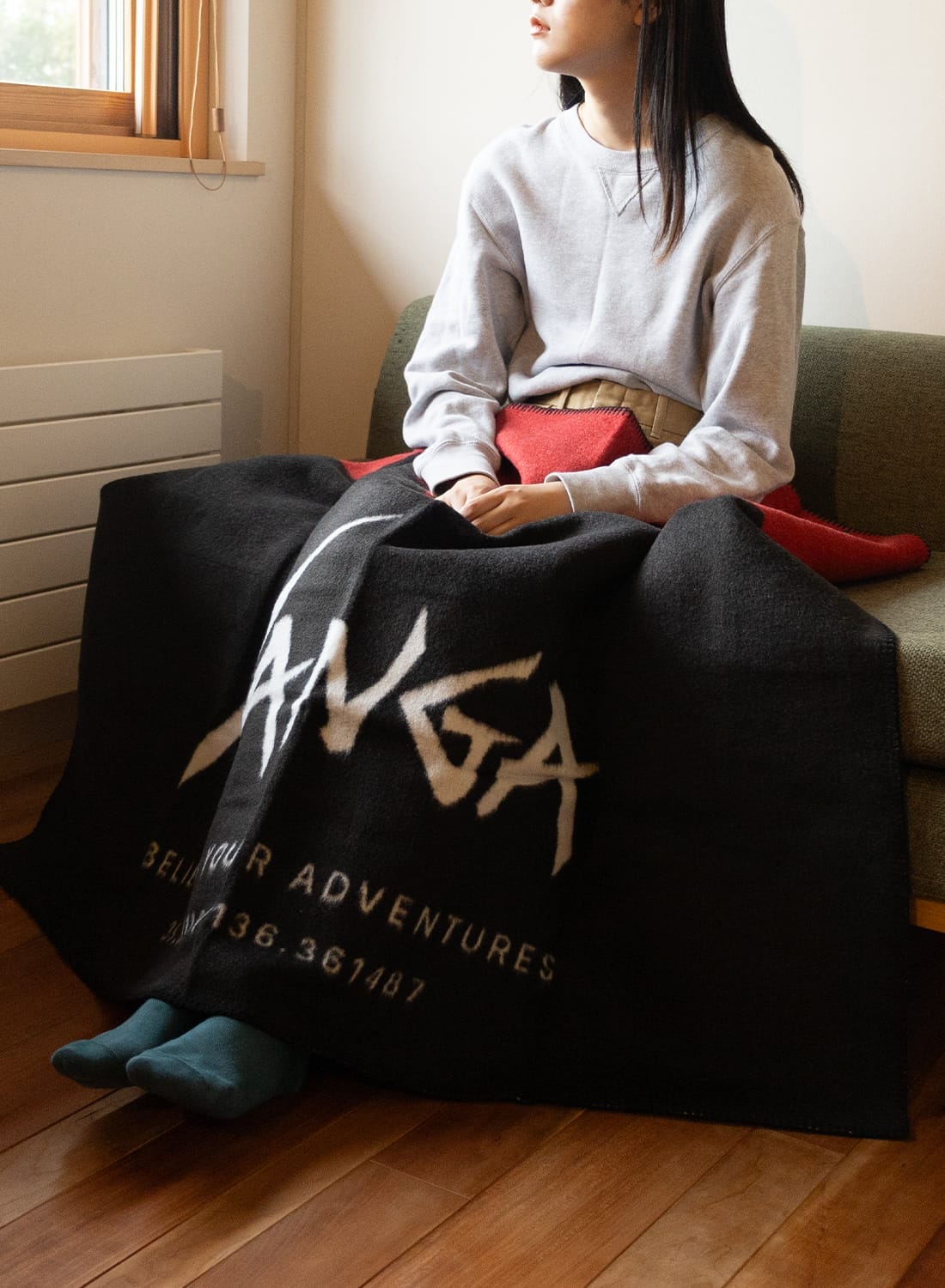 FLAME RESISTANT LOGO BLANKET|NANGA/フレーム レジスタント ロゴ