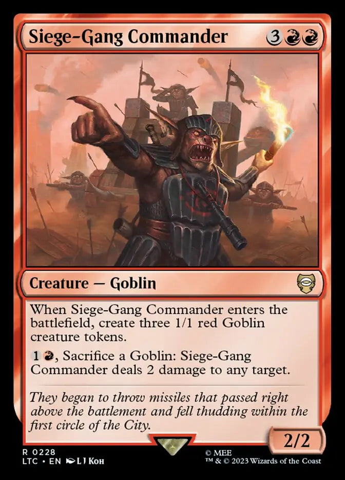 MTG Commander Goblin Deck EDH Deck Krenko, Mob Boss 100 Magic