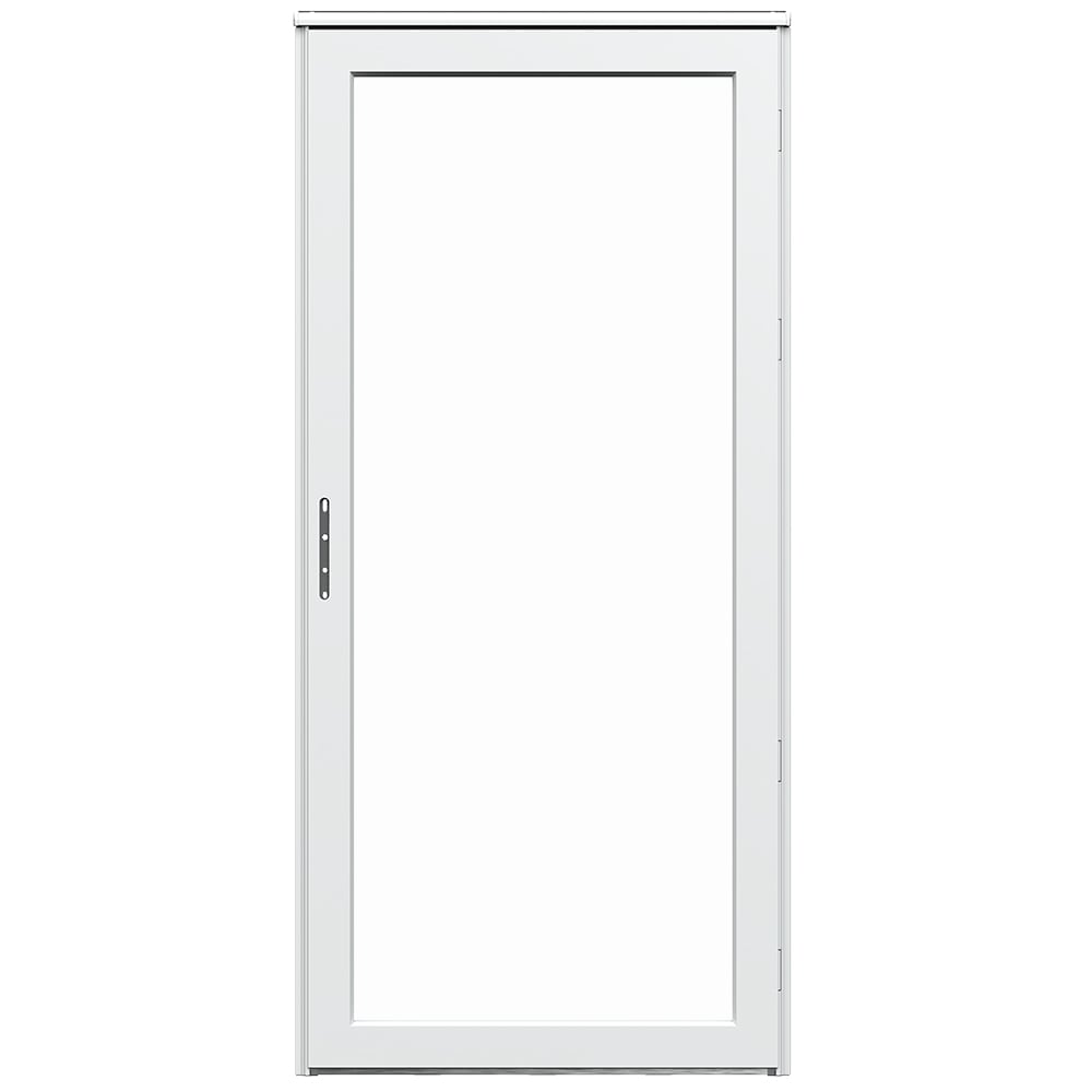 LARSON Platinum Secure Glass Fullview 32-in x 81-in White Linen