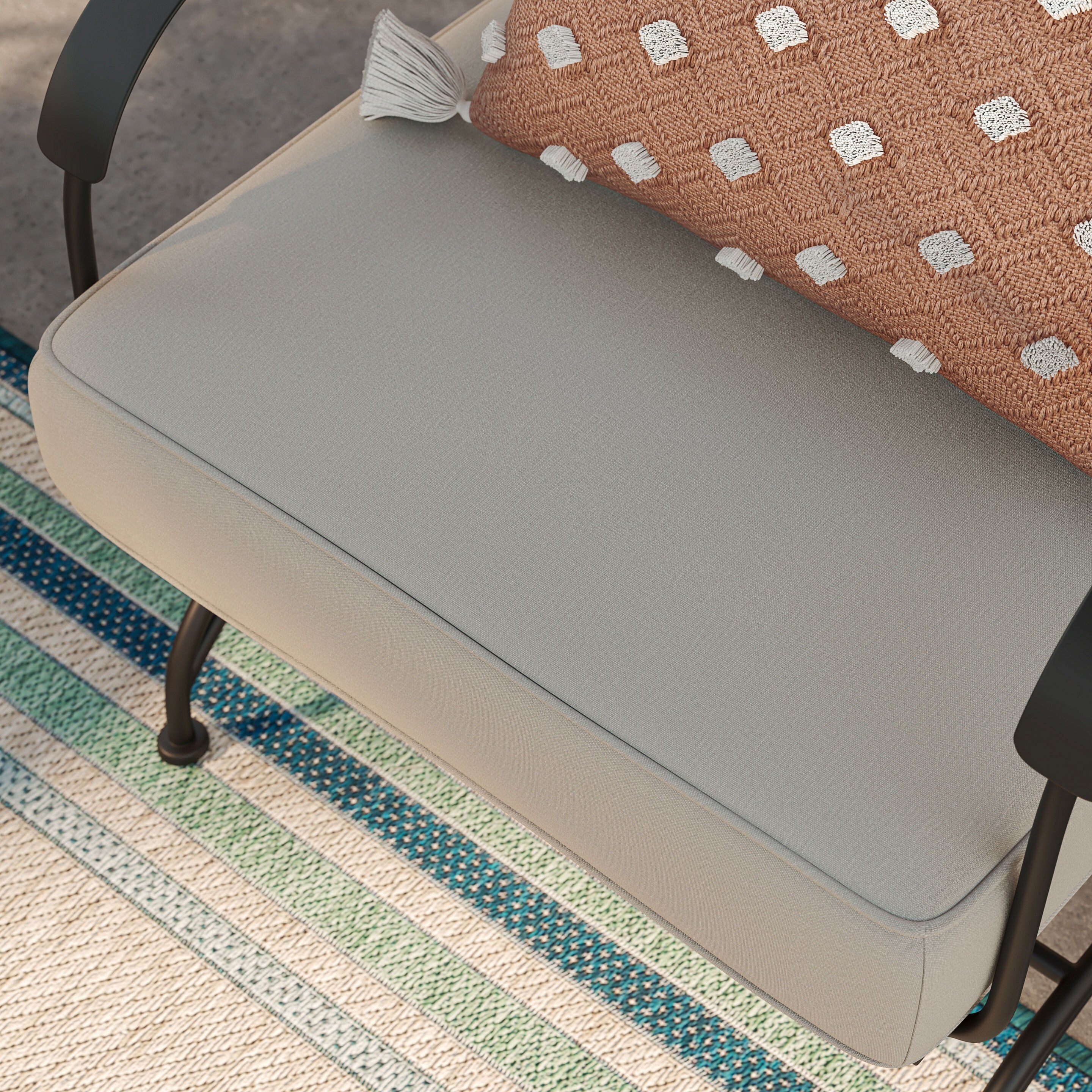 Style Selections San Terra Set of 2 Black Steel Frame Conversation