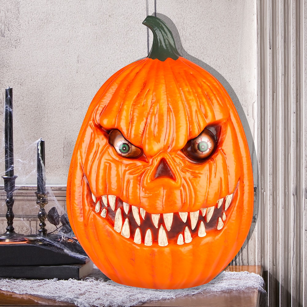 Haunted Living 19.09-in Freestanding Lighted Jack-o-lantern Door