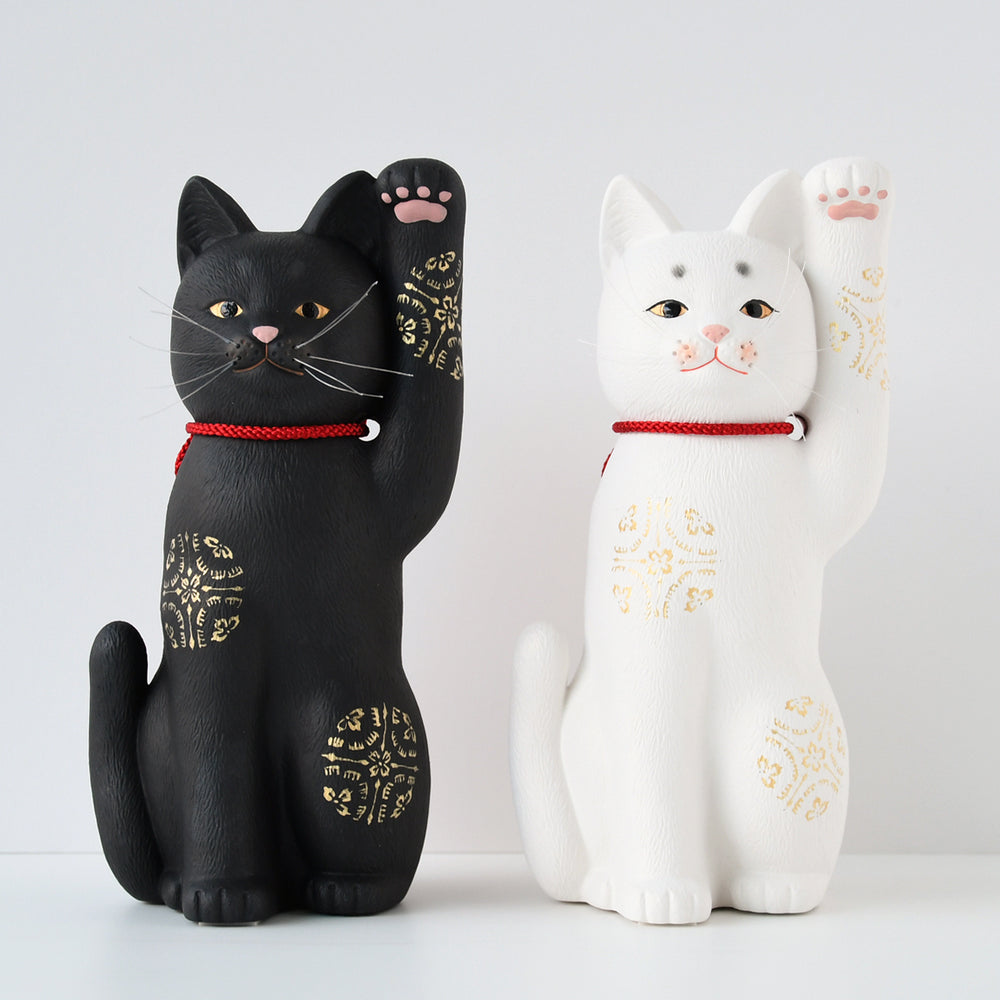 京陶人形 京雅 招き猫（2種）/ 土田人形 | 京都の伝統工芸品の通販