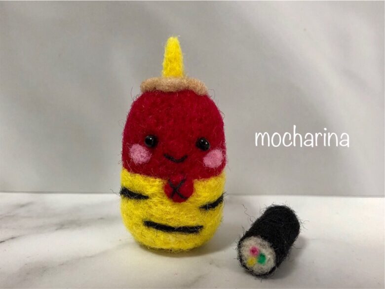 節分】赤鬼・青鬼ちゃんセット・羊毛フェルト - mocharina＊布あそび