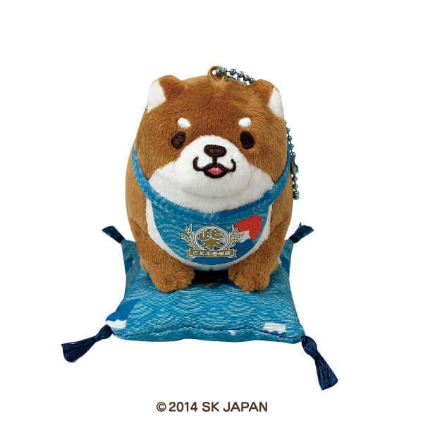 忠犬もちしば ぬいぐるみボールチェーンざぶとん(富士山) 【ドン