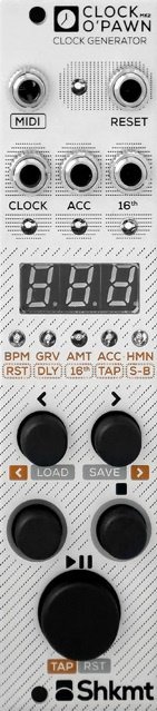 Shakmat Clock O'Pawn MKII - Eurorack Module on ModularGrid