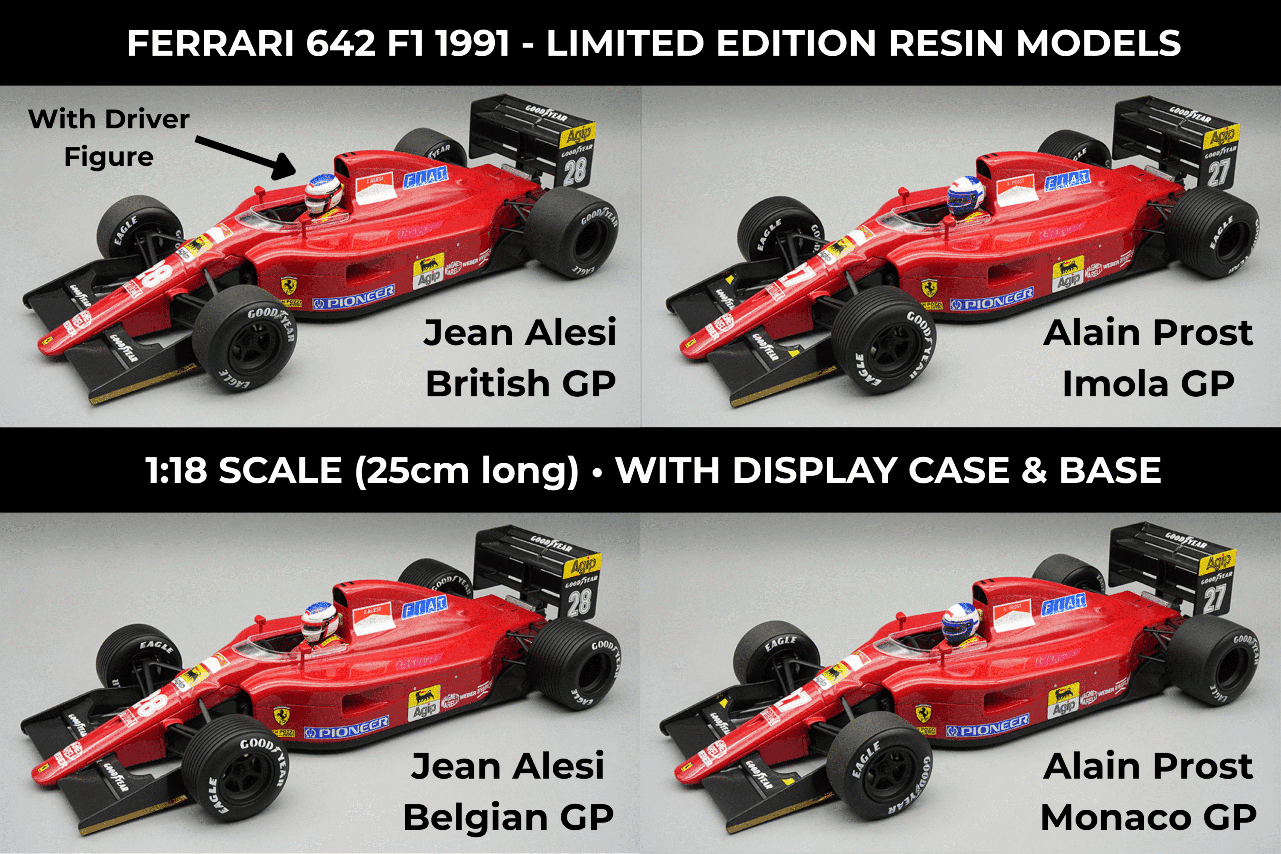 Pre-Order 1:18 Ferrari 642 F1 Limited Edition Resin Models with