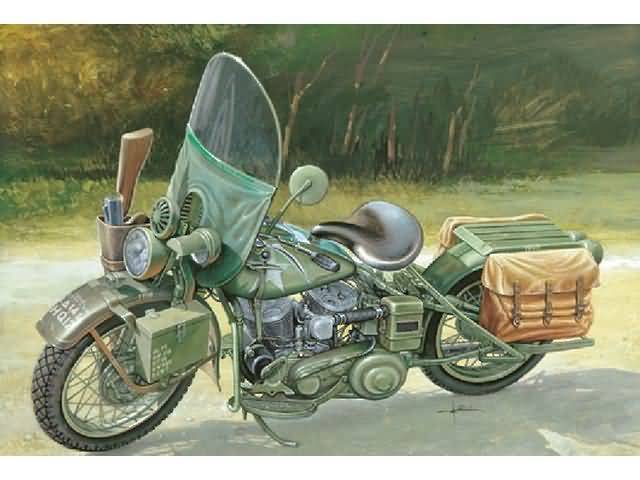 1/9 Harley Davidson WLA 750 # Italeri 7401 - Modelbouw Krikke