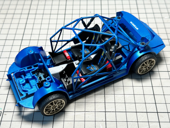タミヤ・スバルインプレッサWRC2001 1/24の製作記3【シャシーと内装の