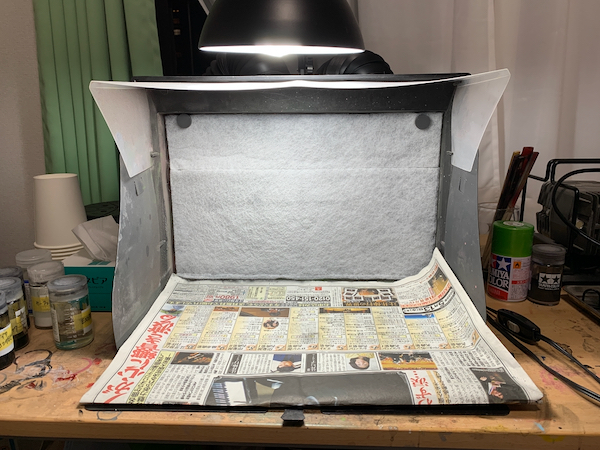 レンジフードフィルターを使えるようにタミヤの塗装ブース（ペイン