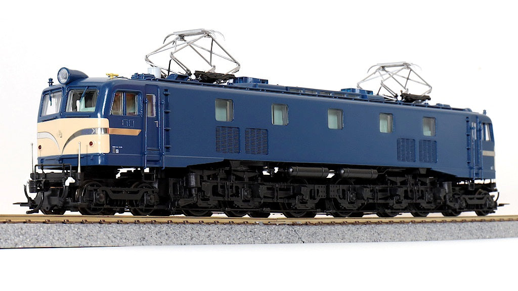 天賞堂 [72024] EF58形電気機関車 大窓 青/クリーム P型 ビニロック
