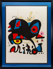 Joan Miro Color Lithograph Affiche pour l'exposition 'Miro