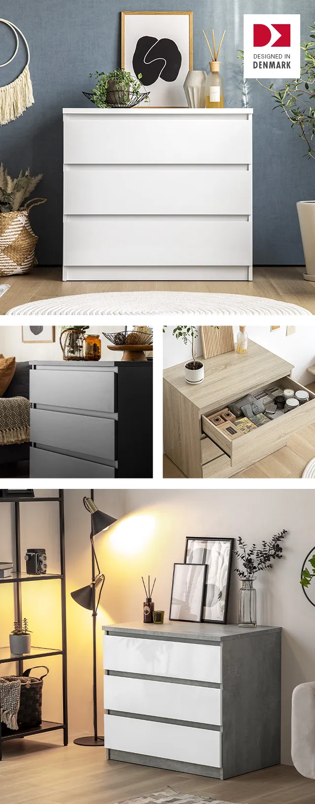幅77cm デンマークデザイン チェスト｜モダンデコ公式｜インテリア