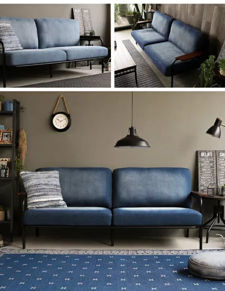 幅186cm] 3人掛けデニムソファ｜モダンデコ公式｜インテリア・家具の