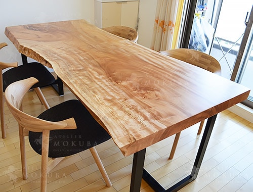 ダイニングテーブルxチェア・ベンチxトチ【東京都品川区 個人住宅】栃