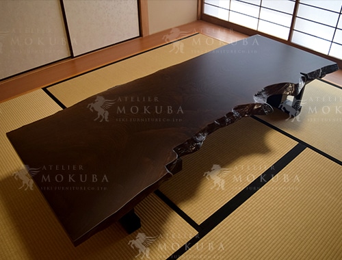 ローテーブルx神代ケヤキ【神奈川県金沢区】神代欅 座卓テーブル | 一