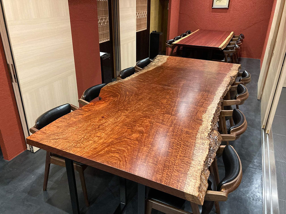 ダイニングテーブルxトチxパープルハートxブビンガ【大阪府 某飲食店様