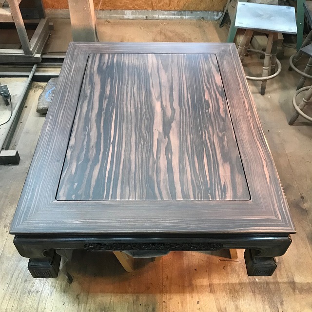 黒檀座卓をリメイクしました | 木創庵 店長ブログ