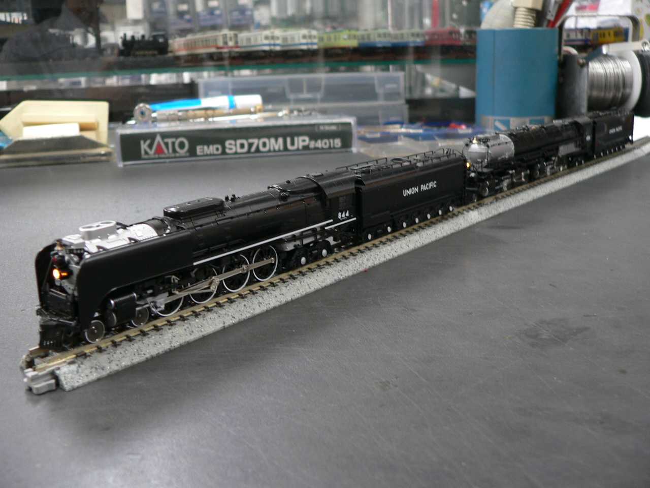 カトーのNゲージ、アメリカ型のビッグボーイにDCCサウンド