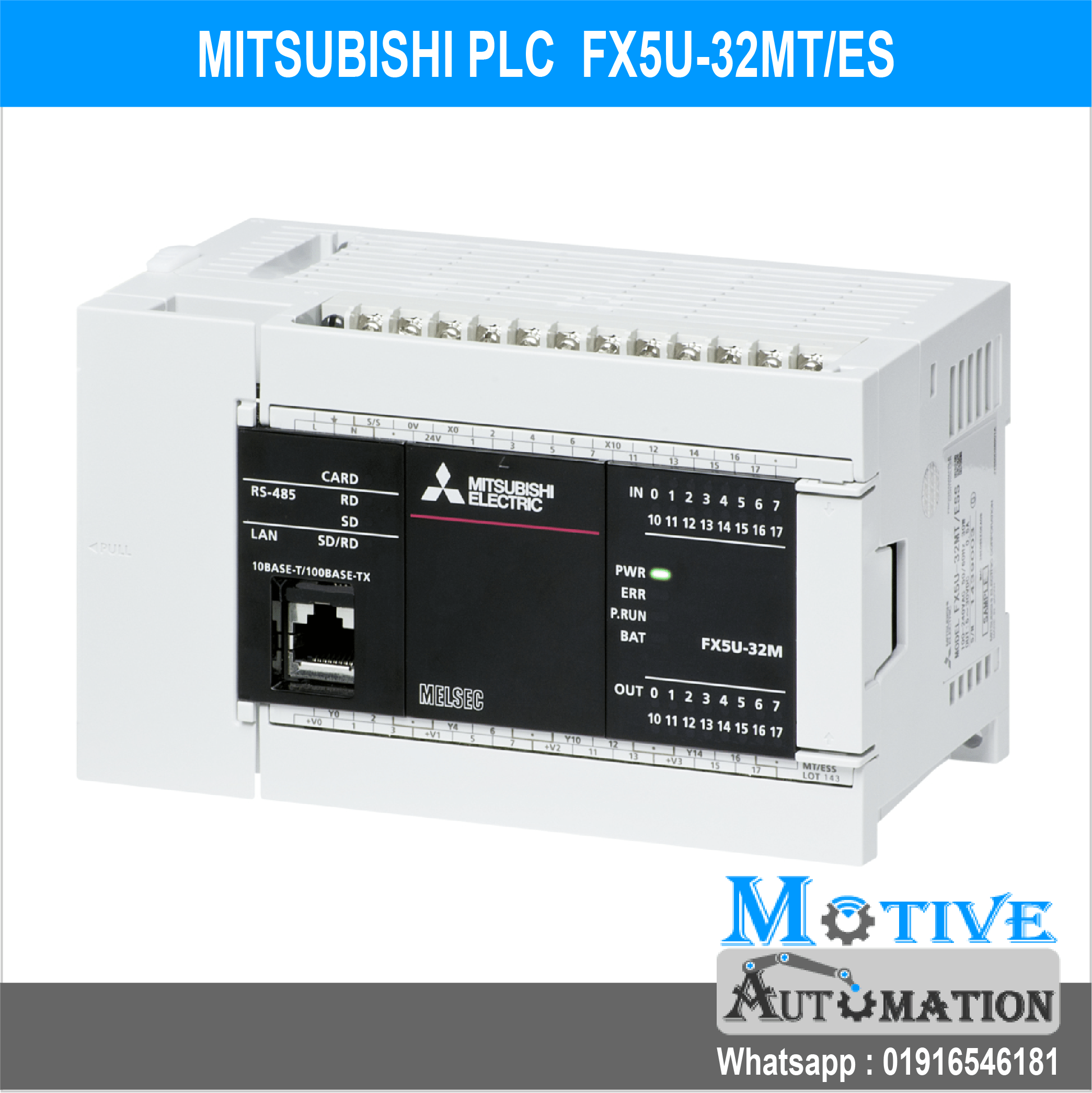 MITSUBISHI PLC FX5U-32MT/ES - Motive Automation