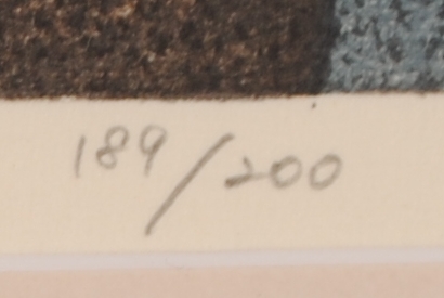 木版画で本荘正彦が制作したシクラメンの花の絵の木版画「伝えたい言葉